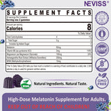 NEVISS Melatonin Gummies 60mg side view showing gummies