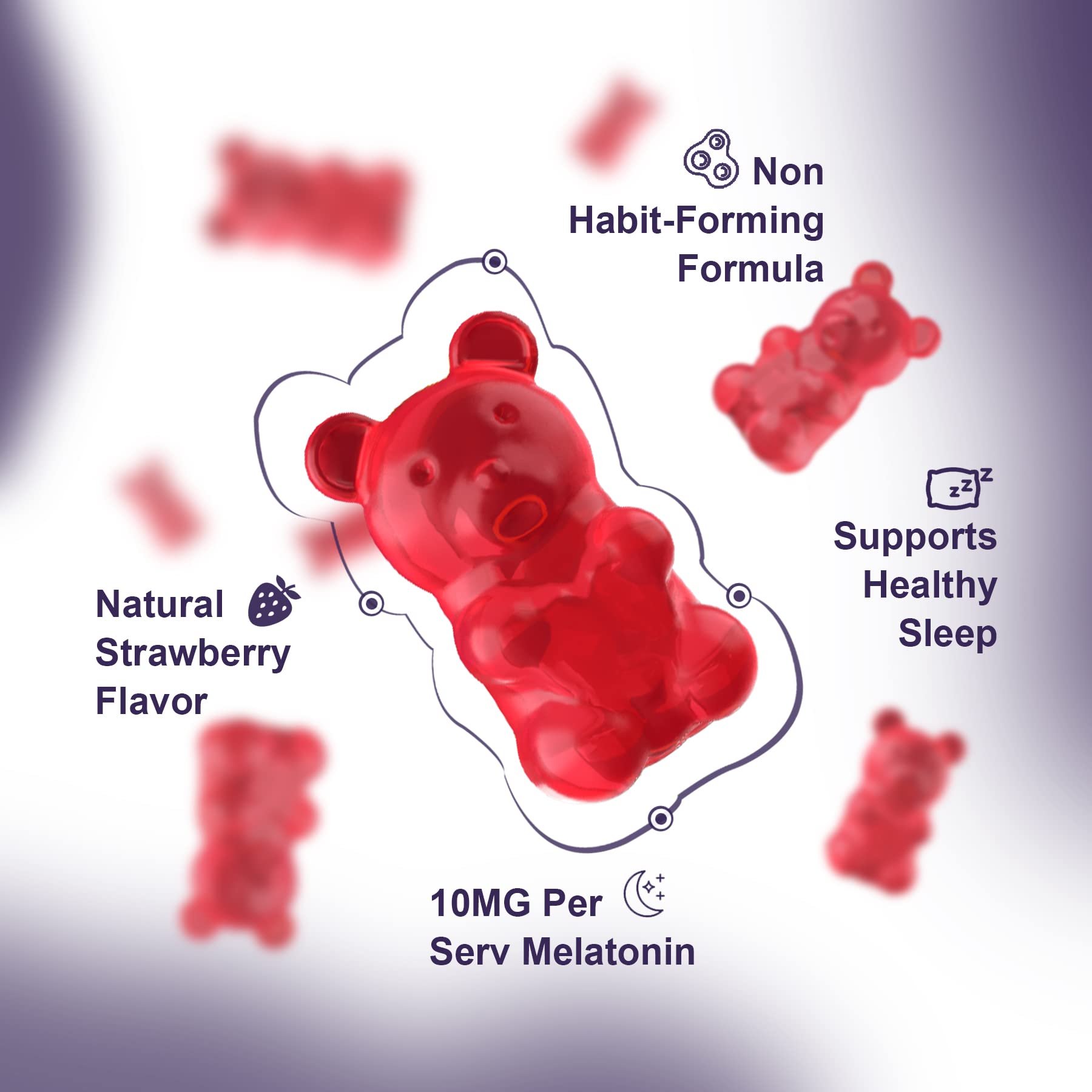 NEVISS Melatonin Gummies with child-resistant cap