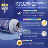 NEVISS Melatonin Sleep Supplement 40mg tablets in hand