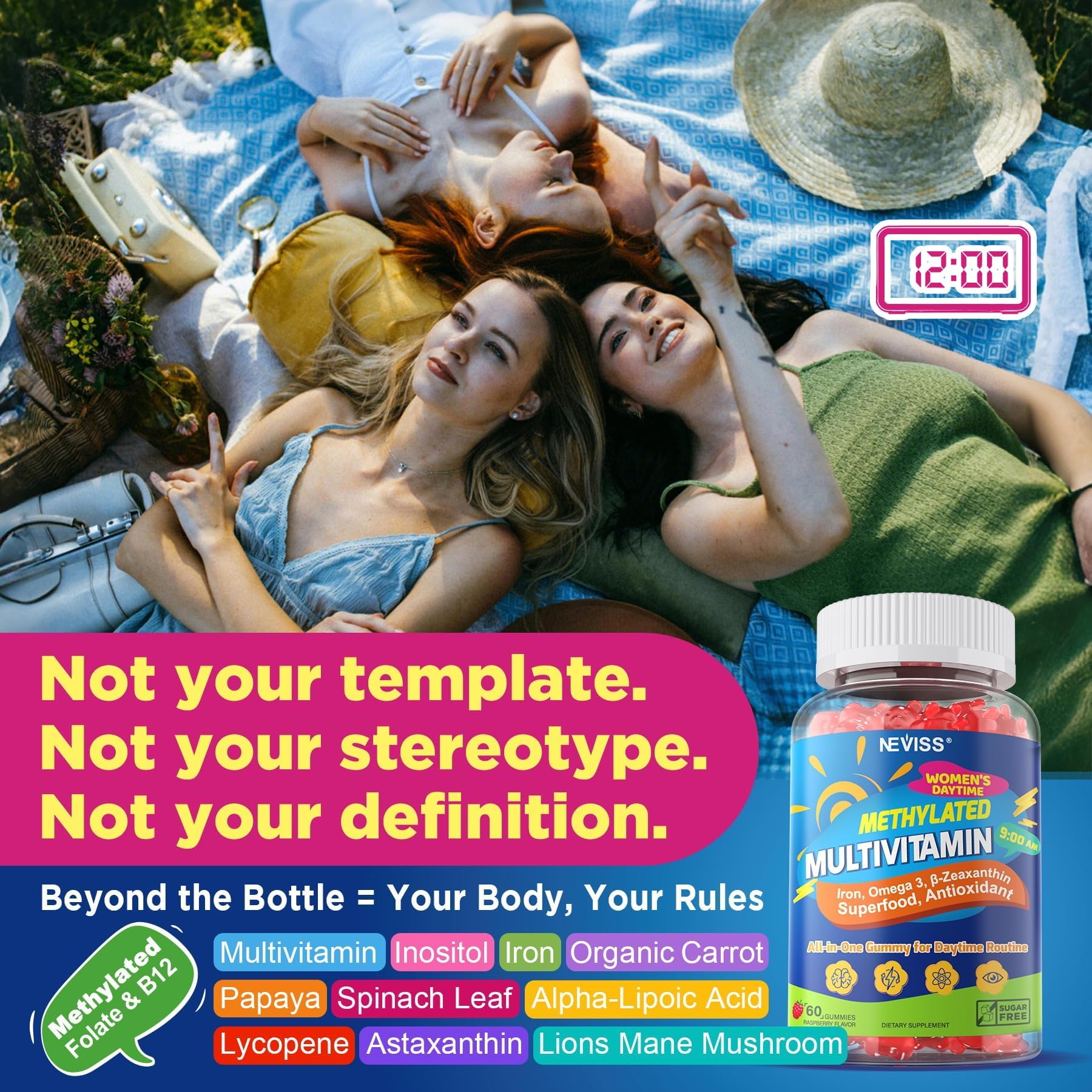 NEVISS Multivitamin Gummies packaging details