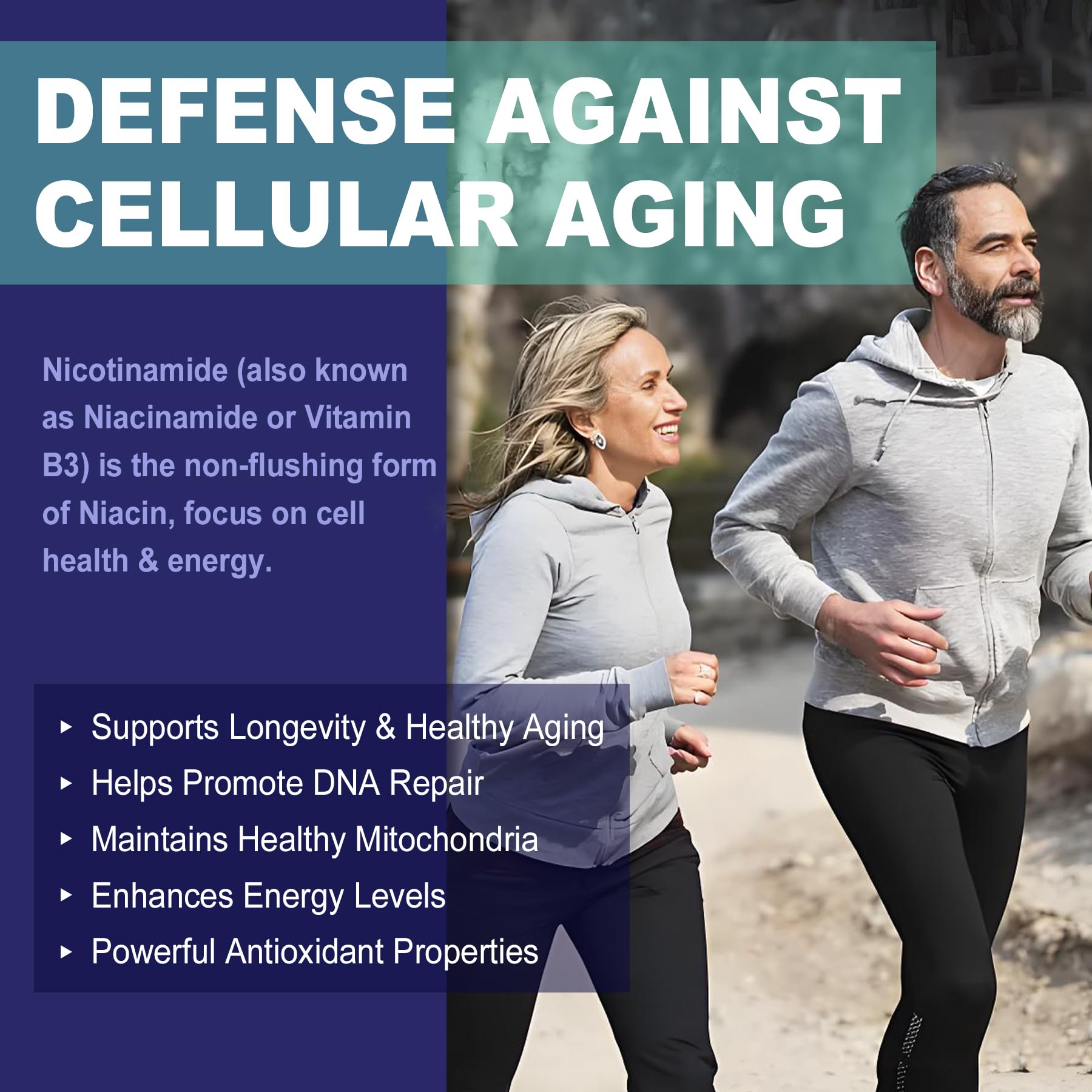 NEVISS Nicotinamide Gummies 500mg back of bottle