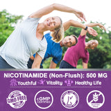 NEVISS Nicotinamide Gummies 500mg gummy texture close-up