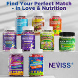 NEVISS Nighttime Multivitamin Gummies displayed with other supplements