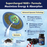NEVISS NMNH Supplement 500mg bottle on a table