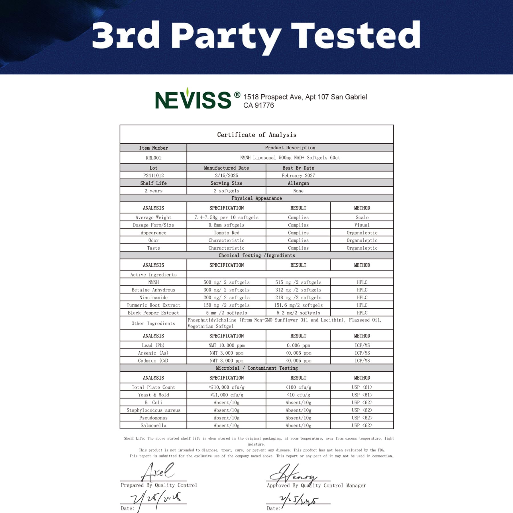 NEVISS NMNH Supplement 500mg with lifestyle background