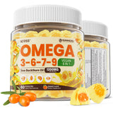 NEVISS Omega 3-6-7-9 Gummies front view with packaging