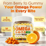 NEVISS Omega 3-6-7-9 Gummies with fresh Sea Buckthorn berries