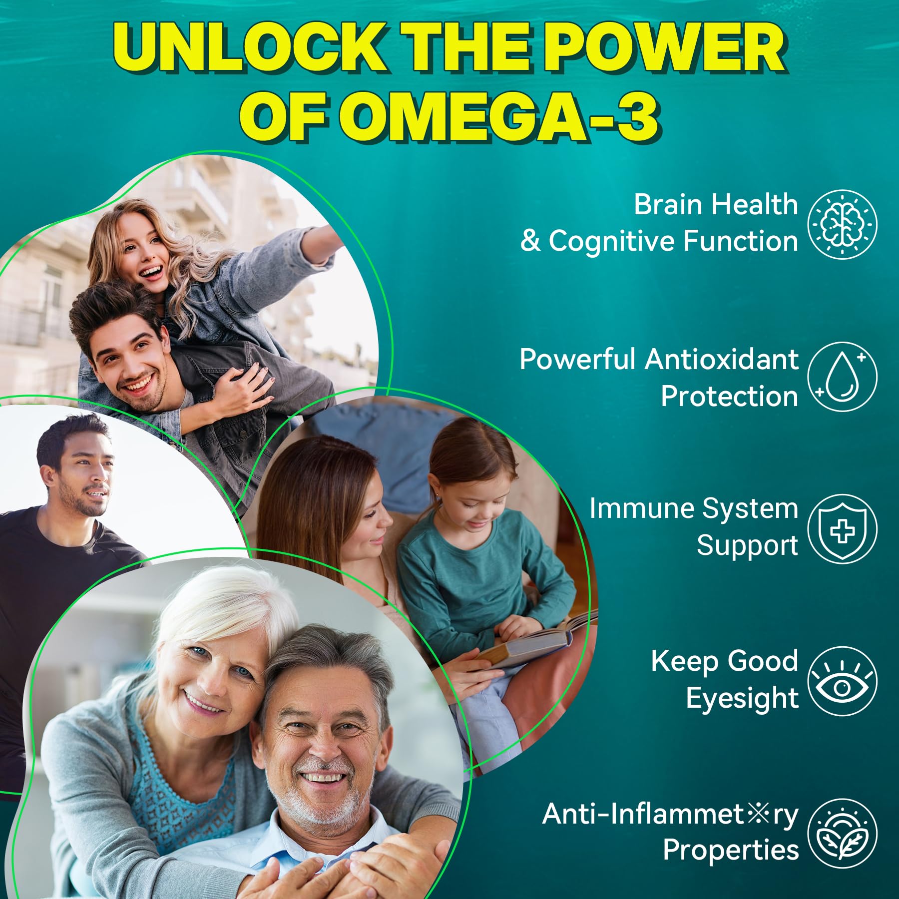 NEVISS Omega-3 Algae Oil Gummies with fresh algae