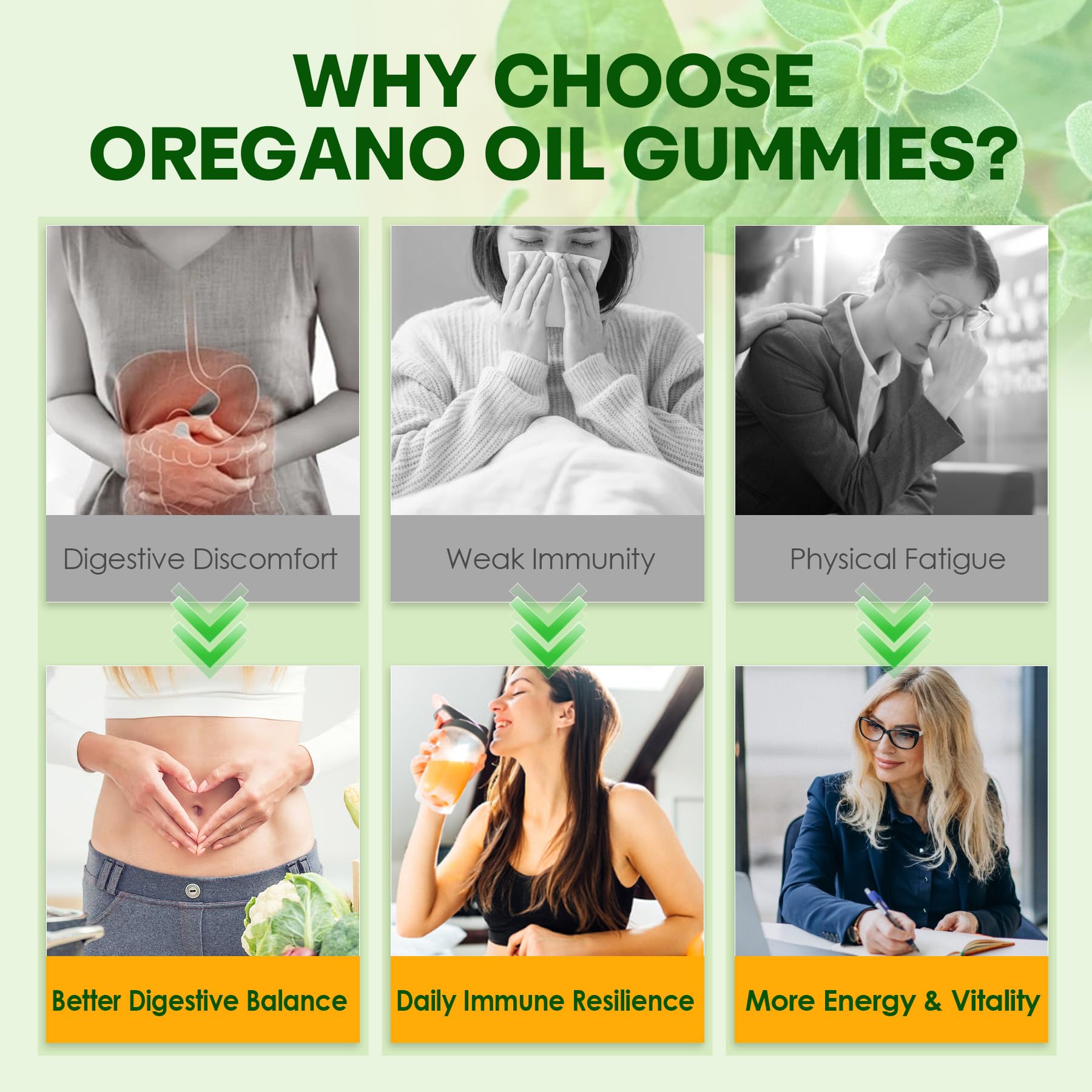 NEVISS Oregano Oil Gummies in a bowl