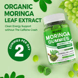 NEVISS Organic Moringa Gummies on a wooden table