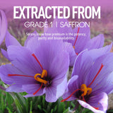 NEVISS Organic Saffron Extract Gummies showing serving size