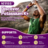 NEVISS Potassium & Magnesium Gummies side view with nutritional information