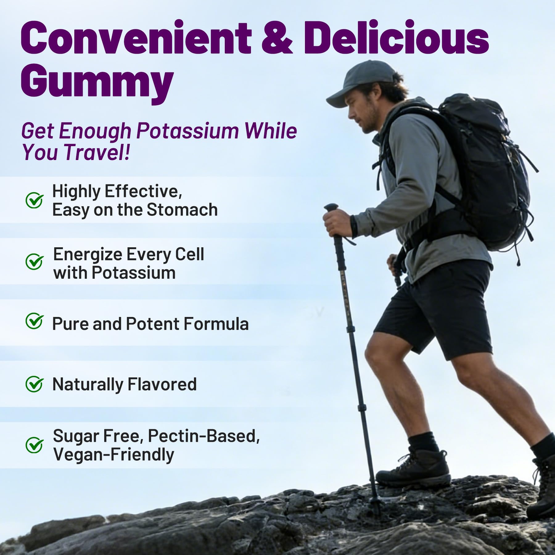 NEVISS Potassium & Magnesium Gummies with ingredients list