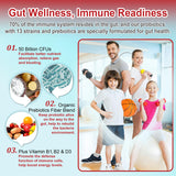 NEVISS Probiotic Gummies on a wooden table