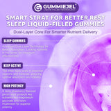 NEVISS Reishi Mushroom Sleep Gummies with a measuring spoon