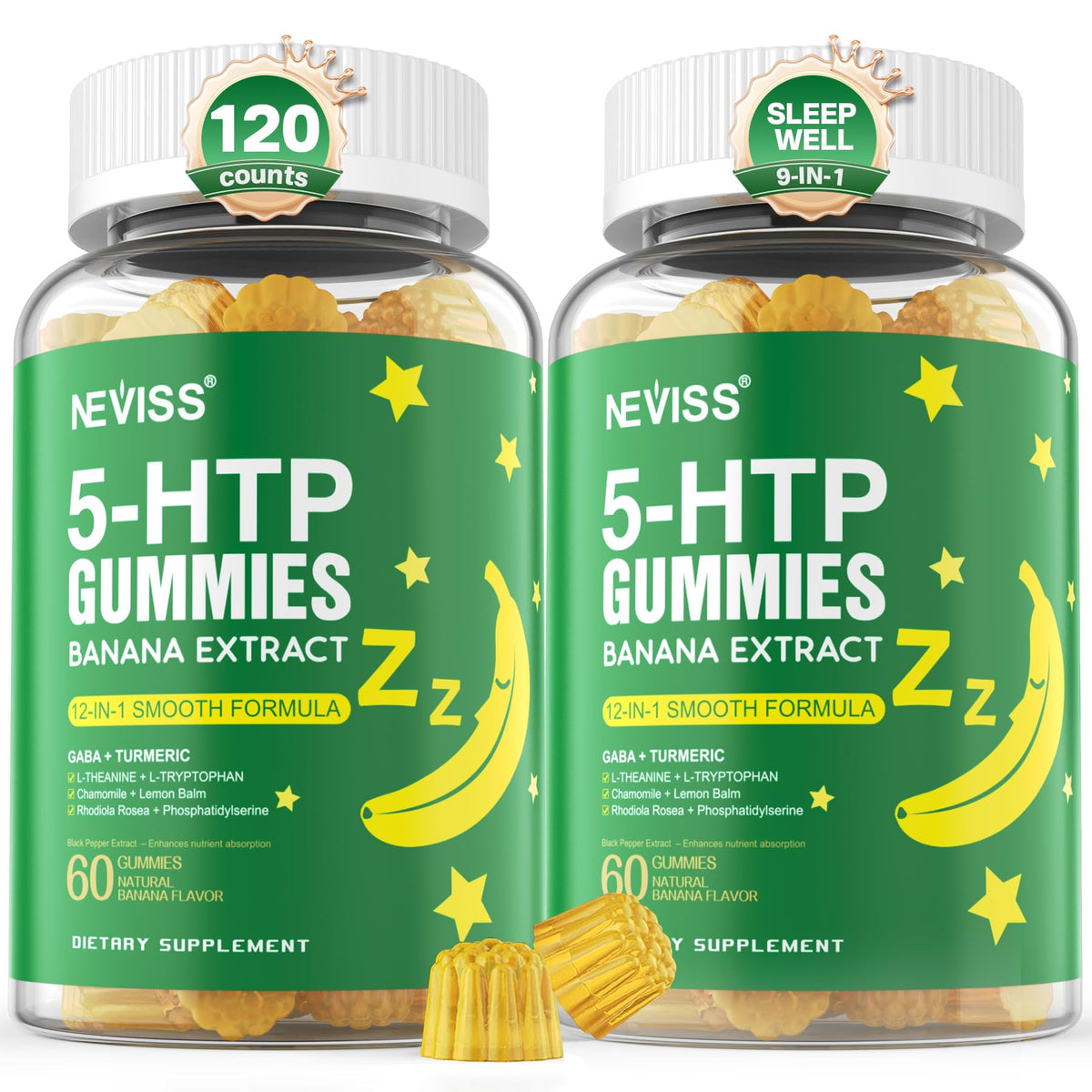 NEVISS Sleep Gummies 12-IN-1 Blend 400mg front view