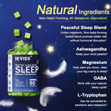 NEVISS Sleep Gummies bottle side view