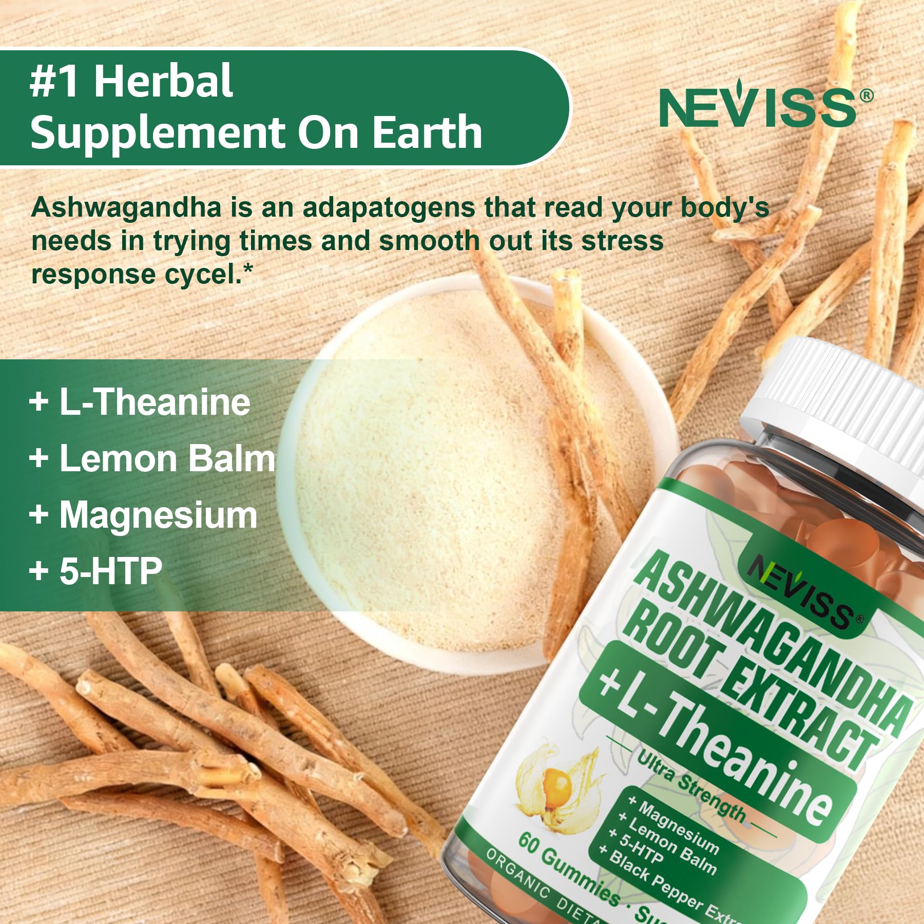 NEVISS Sleep Supplement 190g capsules close-up