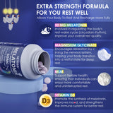 NEVISS Sleep Supplement 50mg Melatonin 9-in-1 Formula side view