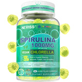 NEVISS Spirulina & Chlorella Gummies front view packaging