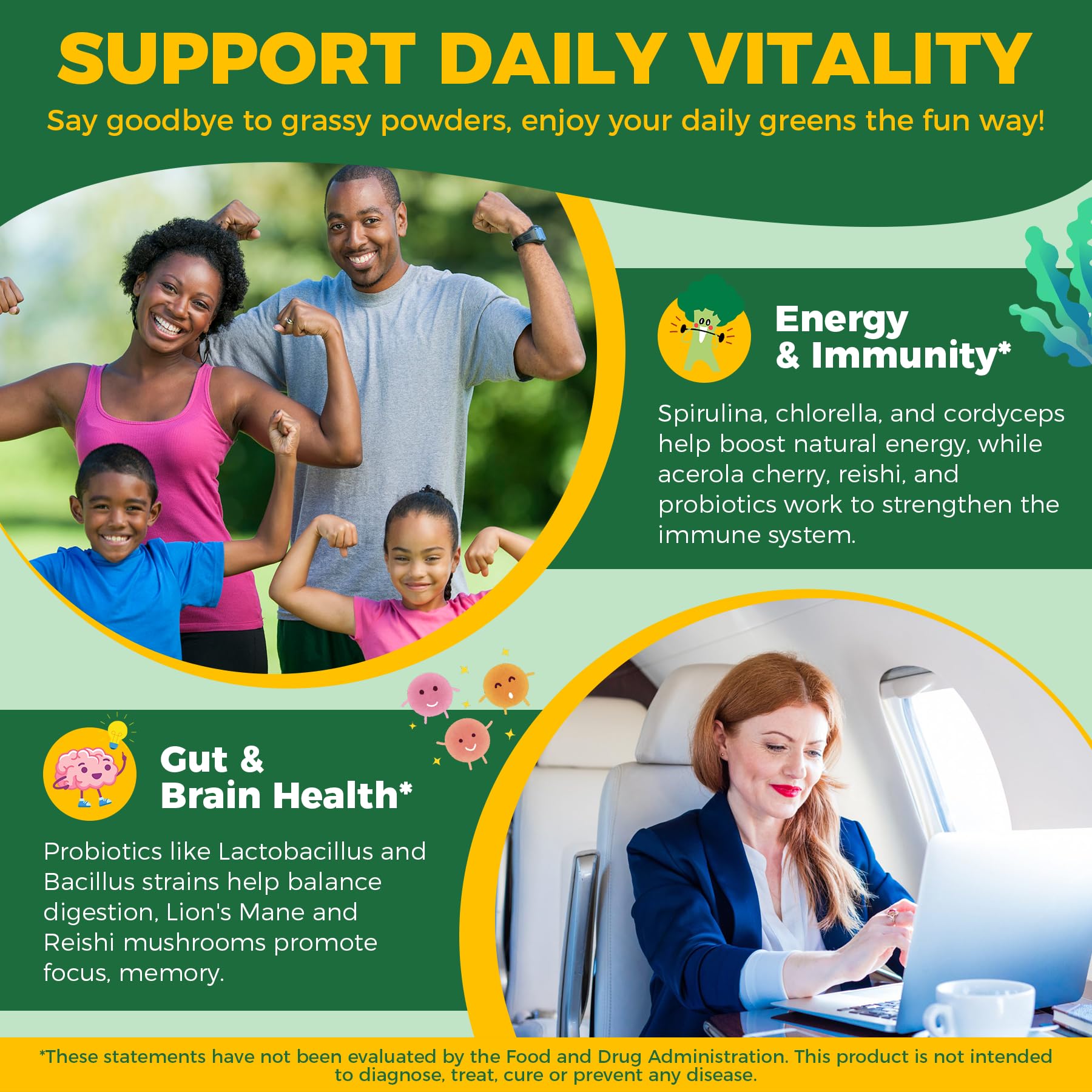 NEVISS Spirulina Gummies ingredients list
