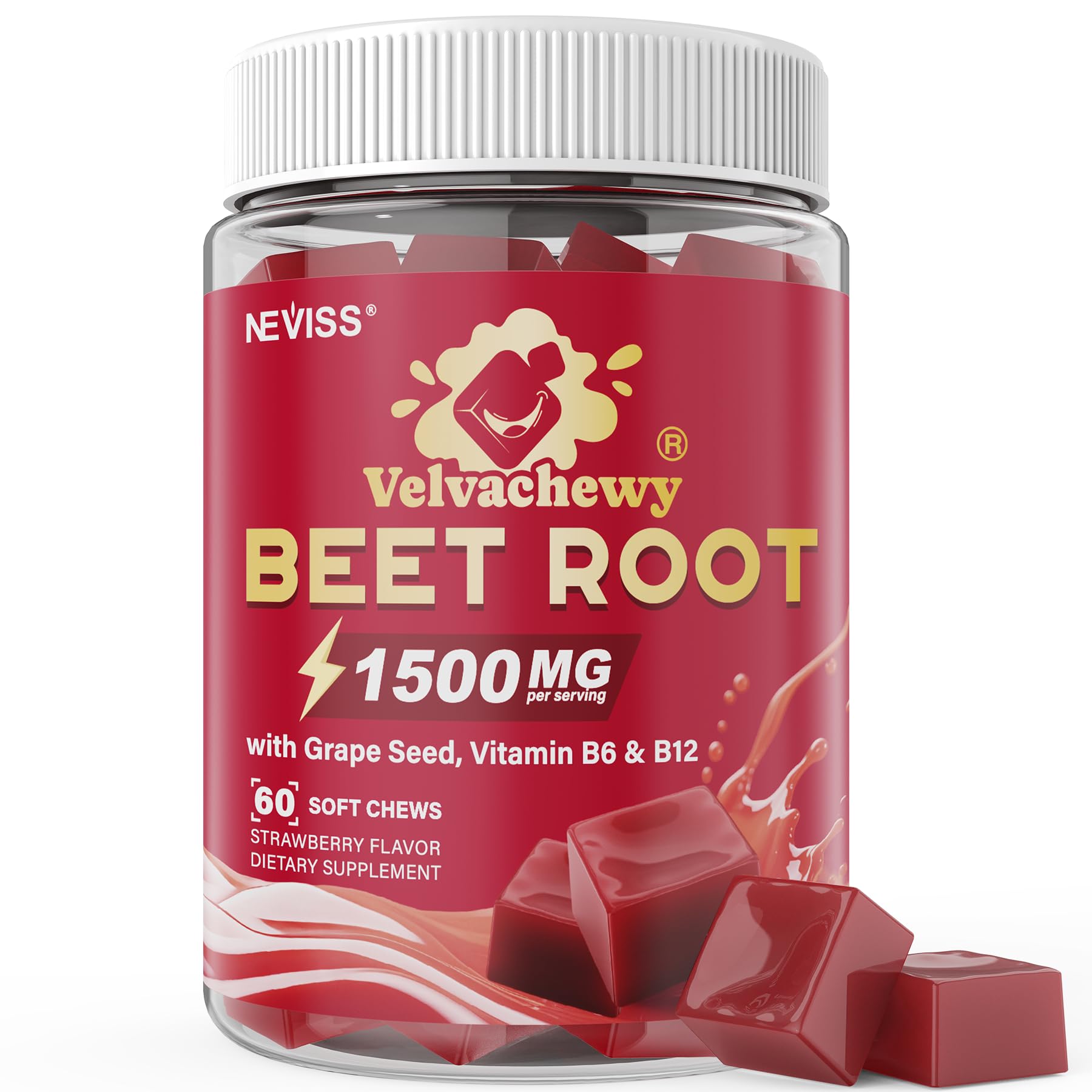 NEVISS Super Beet Chews front packaging view