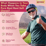 NEVISS Super Beet Chews soft chew texture close-up