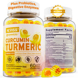 NEVISS Turmeric Gummies front view with packaging