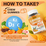 NEVISS Turmeric Gummies on a wooden table