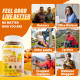 NEVISS Turmeric Gummies with a measuring spoon