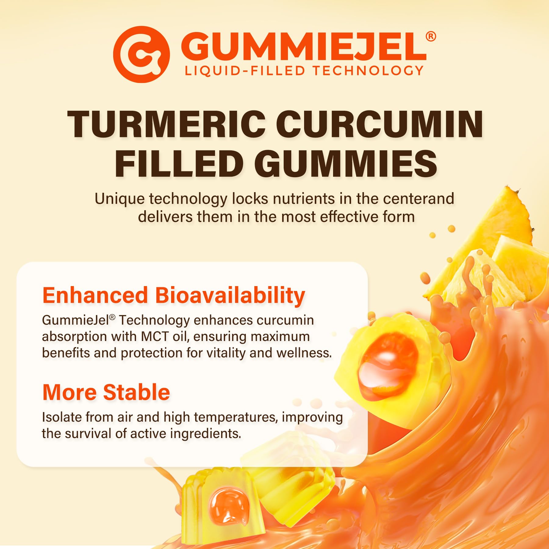 NEVISS Turmeric Gummies with black pepper extract