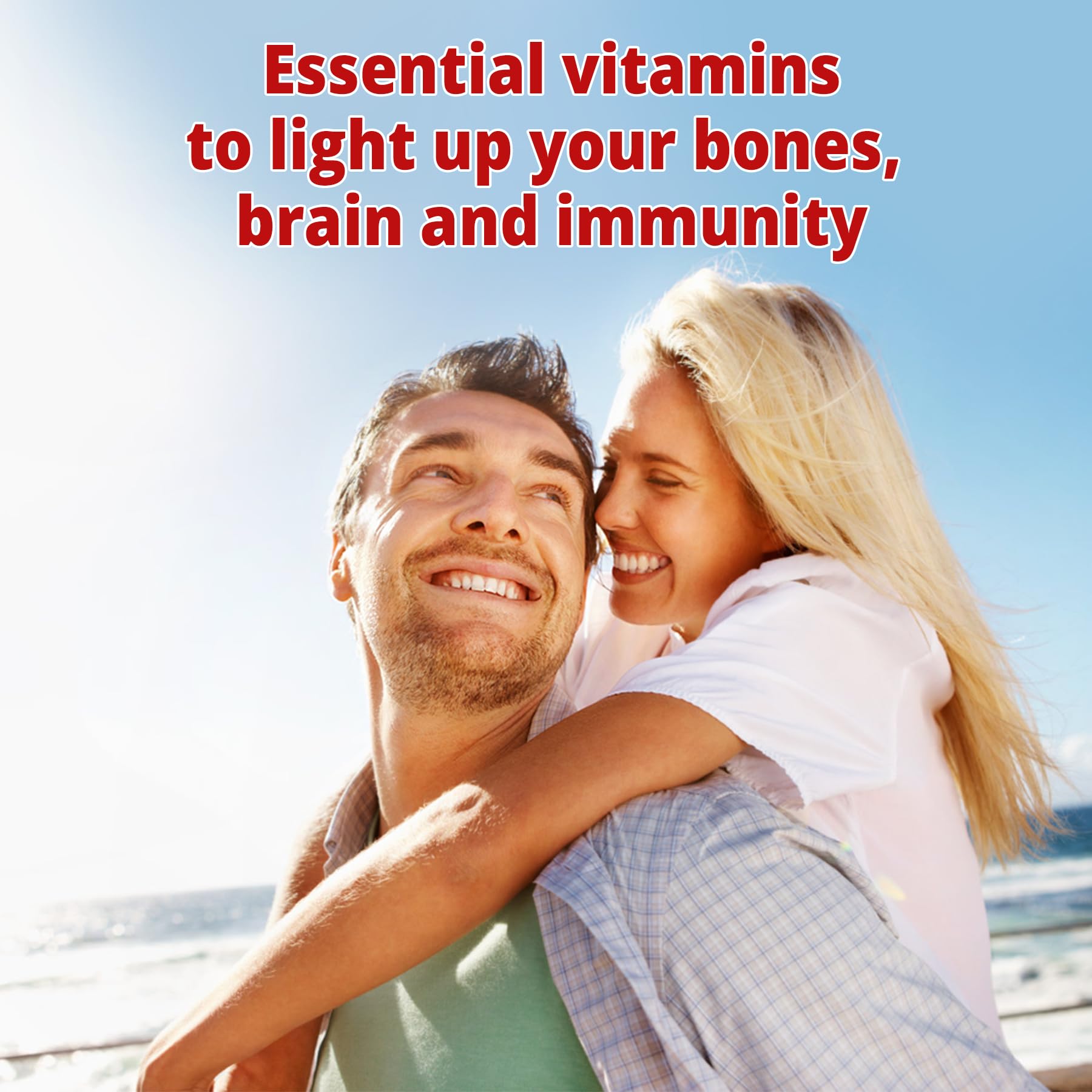 NEVISS Vegan Vitamin D3 + B12 Gummies in a hand