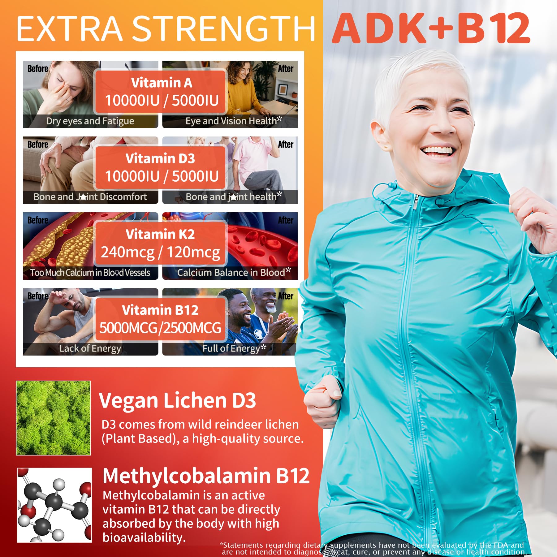 NEVISS Vitamin ADK with B12 Gummies side view
