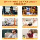 NEVISS Vitamin D3 + K2 Gummies with fresh peaches