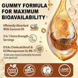 NEVISS Vitamin D3K2 Gummies 5000IU on a kitchen counter