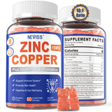 NEVISS Zinc Copper Supplements 15mg Zinc Picolinate gummy front view