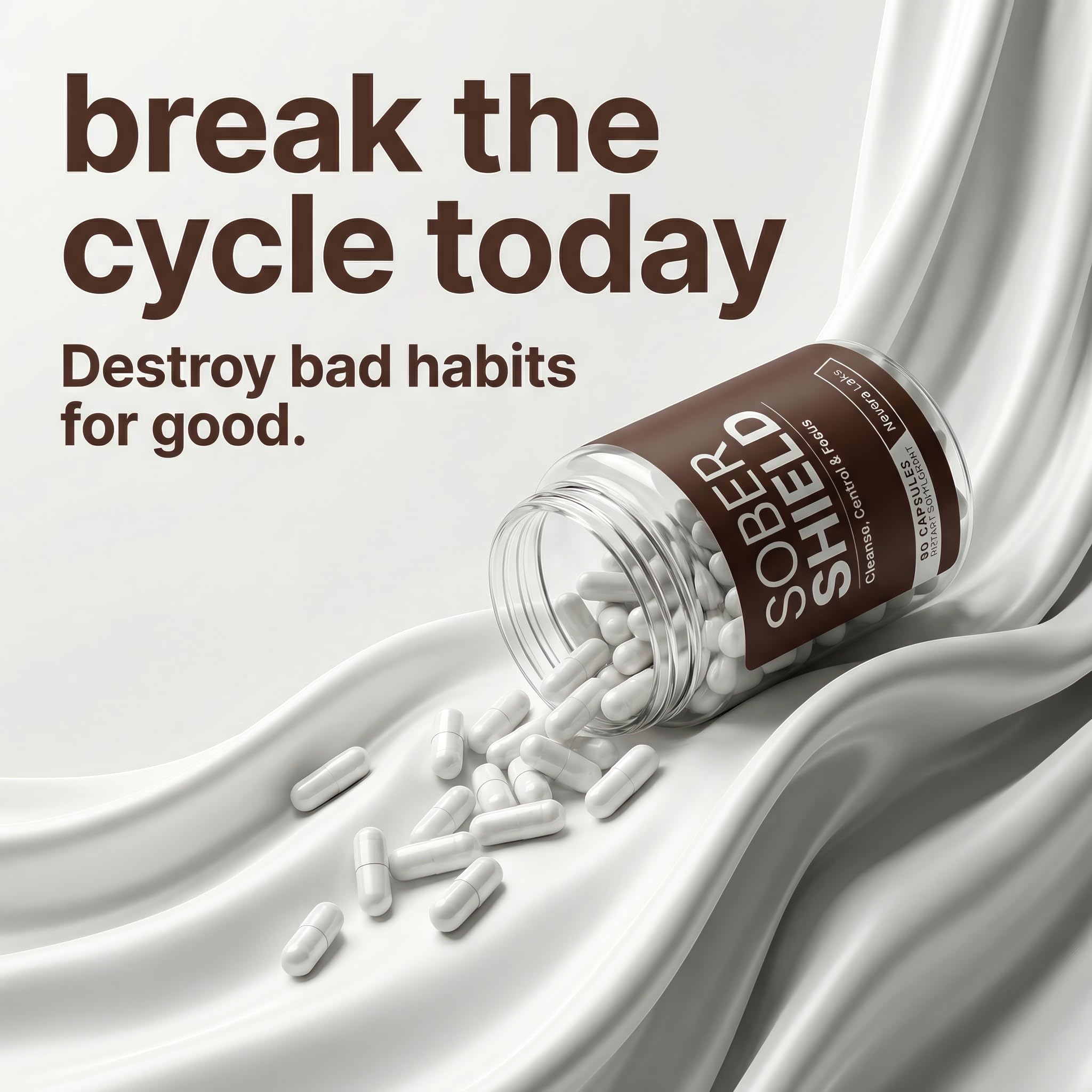 Nevora Labs Daily Supplement Capsules bottle side view
