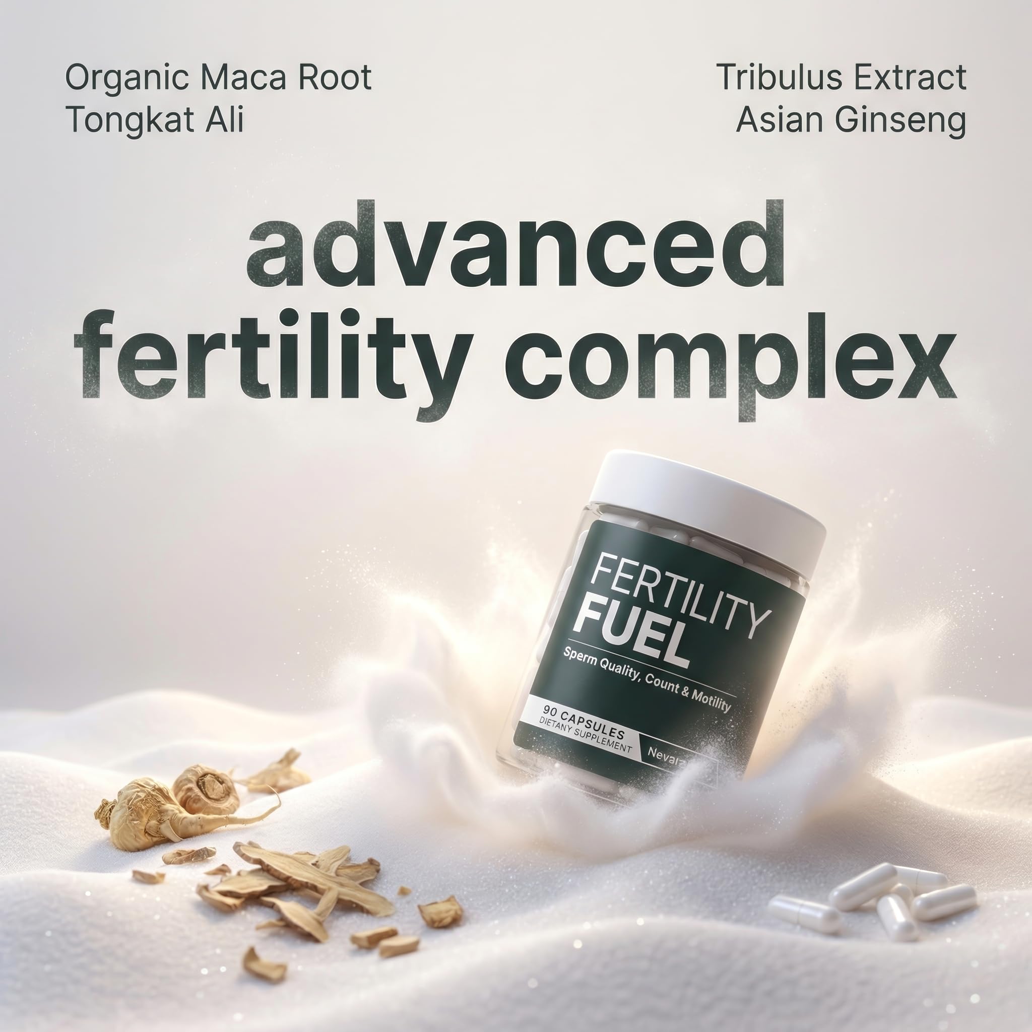 Nevora Labs Fertility Fuel packaging side view