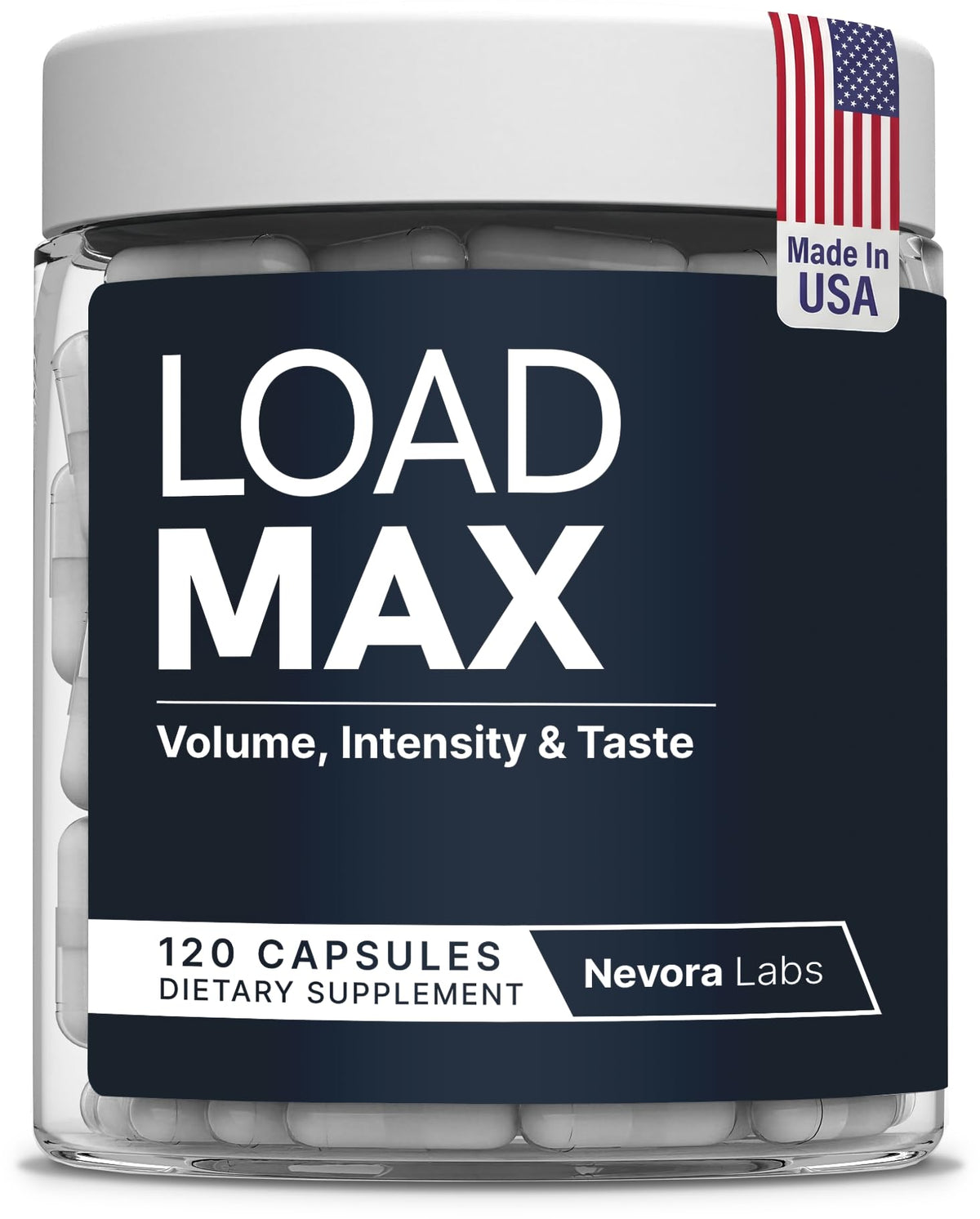 Nevora Labs Load Max Semen Volume Supplement bottle front view