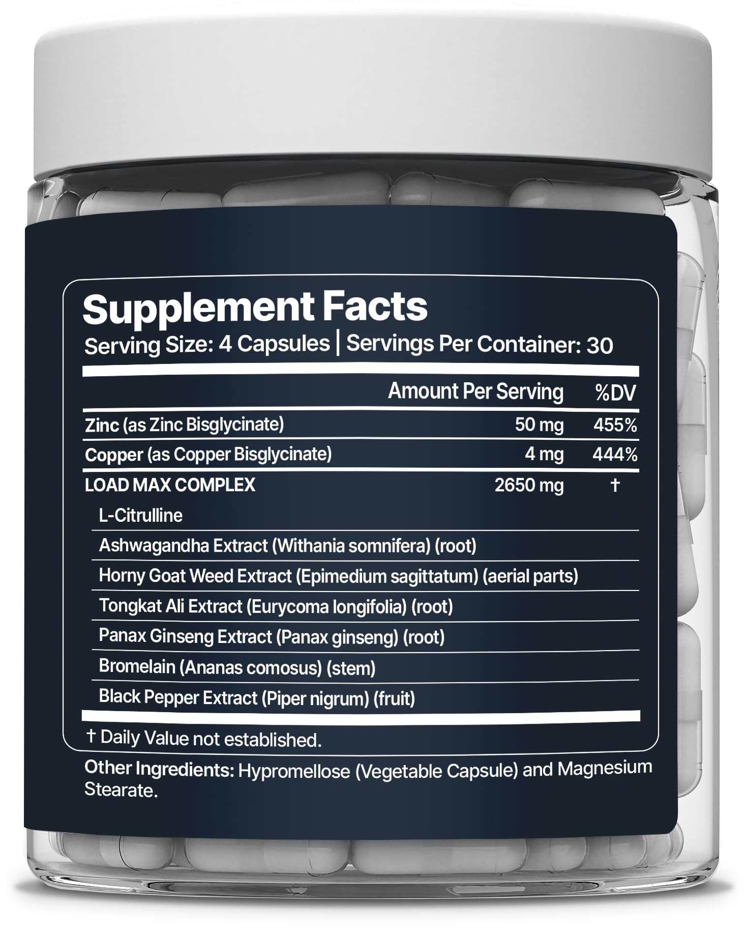 Nevora Labs Load Max Semen Volume Supplement bottle with measuring spoon