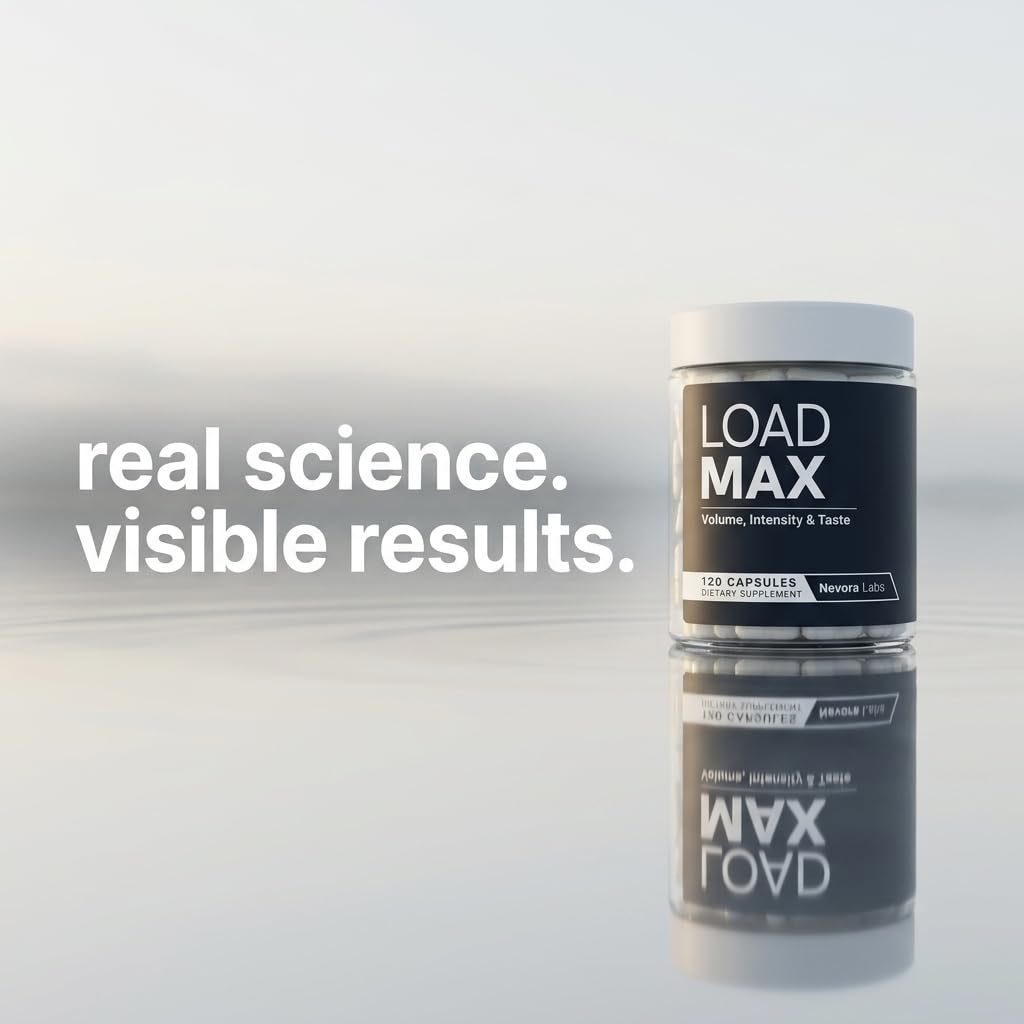 Nevora Labs Load Max Semen Volume Supplement on a wooden table