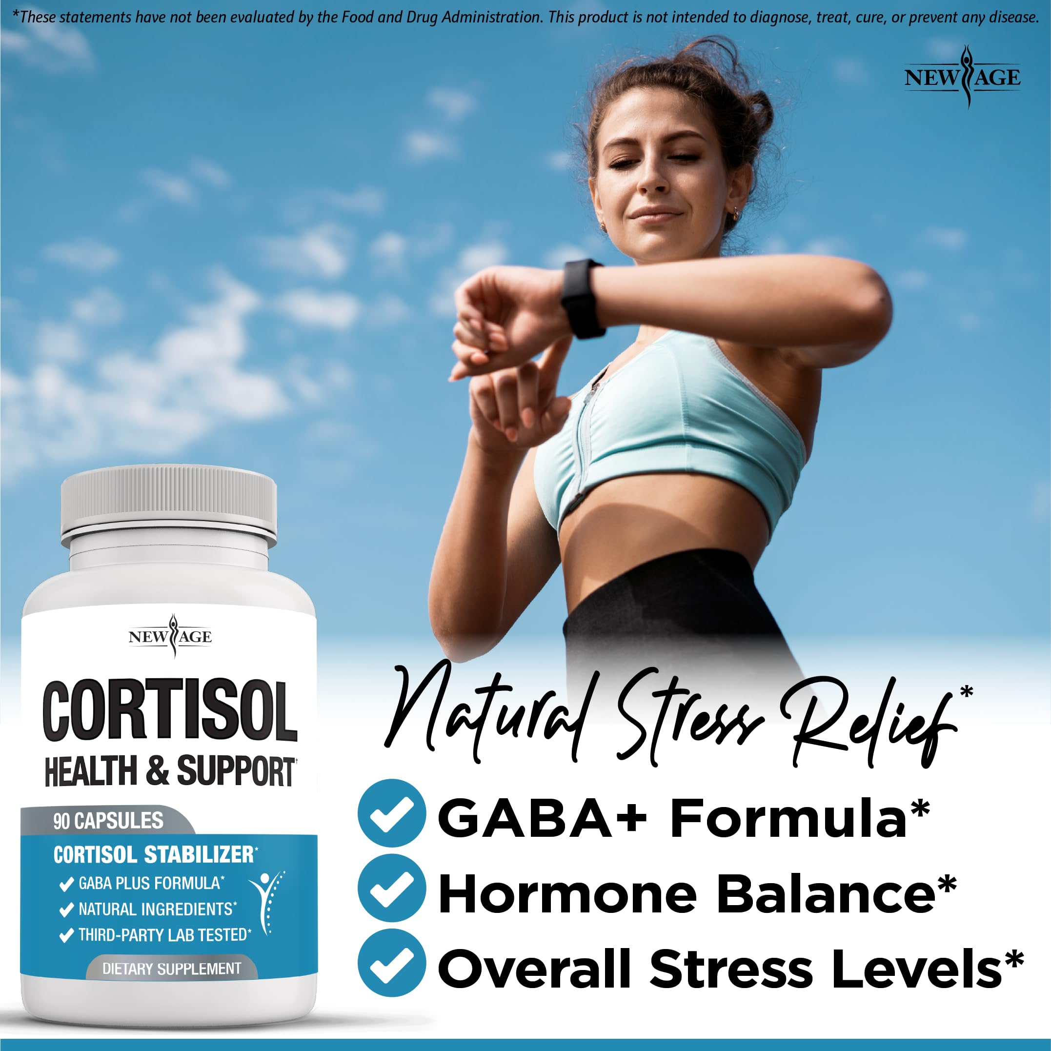 NEW AGE All-in-One Cortisol Support Supplement ingredients list