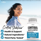 NEW AGE All-in-One Cortisol Support Supplement powder in a bowl