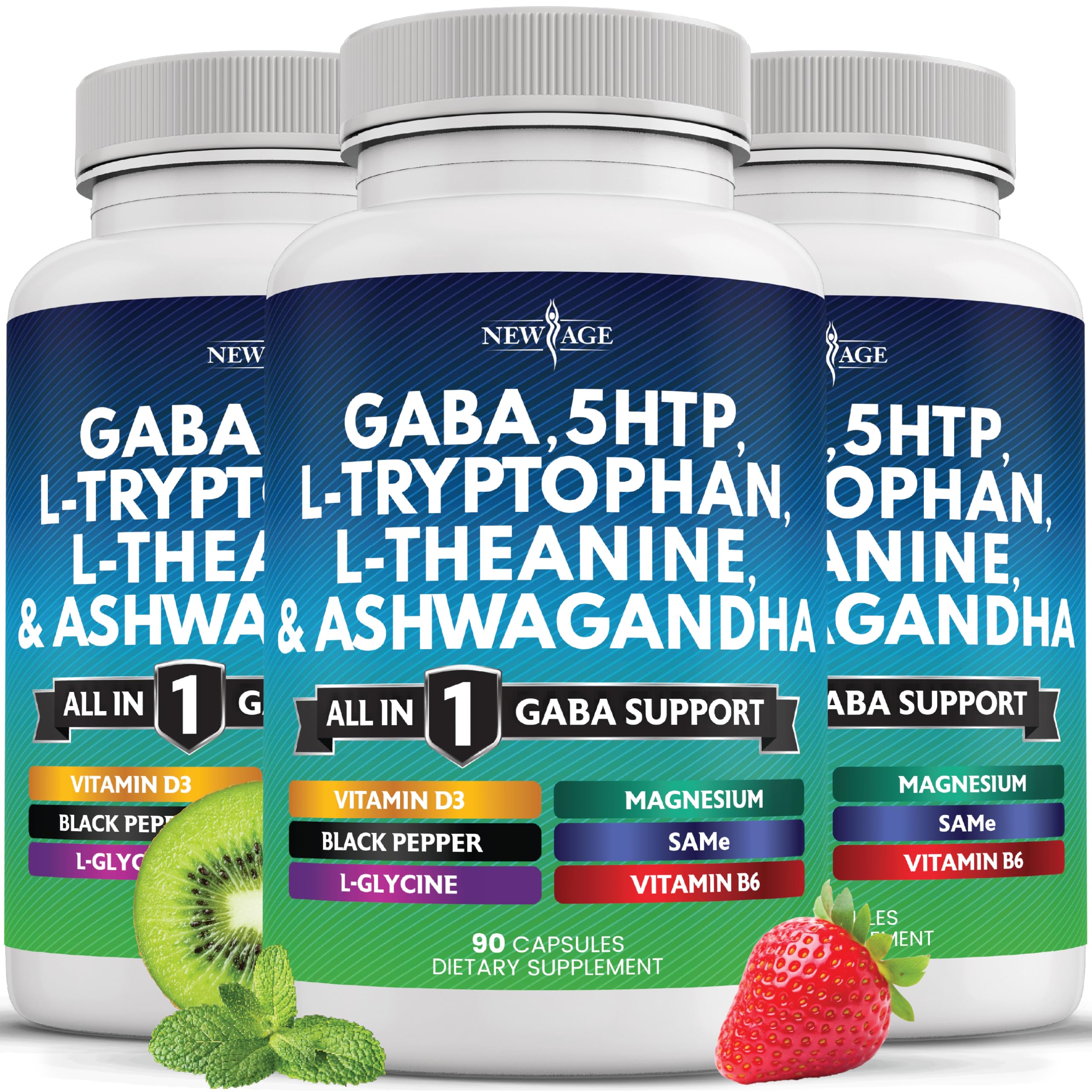 NEW AGE All-in-One GABA Support Supplement 290g front view