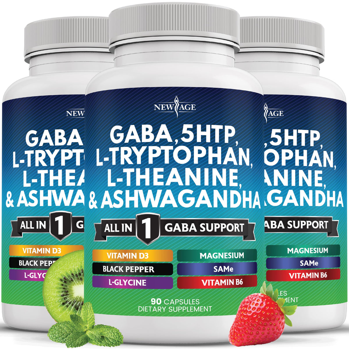 NEW AGE All-in-One GABA Support Supplement 290g front view