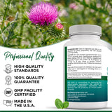 NEW AGE Artichoke Liver Support Supplement back view with supplement facts