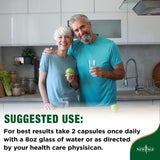 NEW AGE Artichoke Liver Support Supplement capsules in a hand