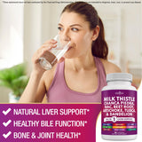 NEW AGE Astragalus Liver Support Supplement capsules in hand