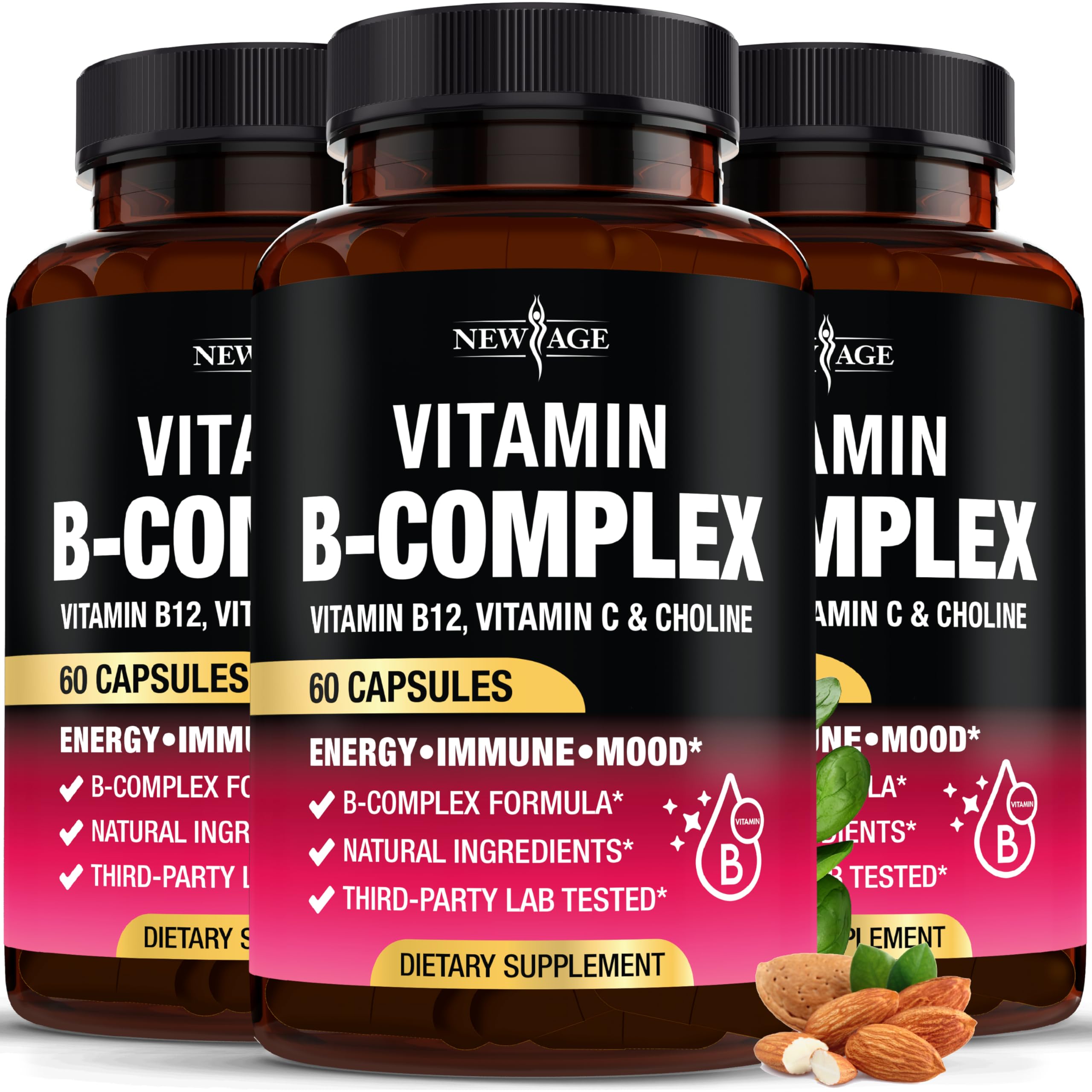 NEW AGE B-Complex Vitamins 255g front view