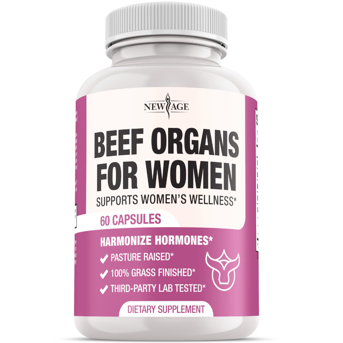 NEW AGE Beef Organ Supplement for Women front view
